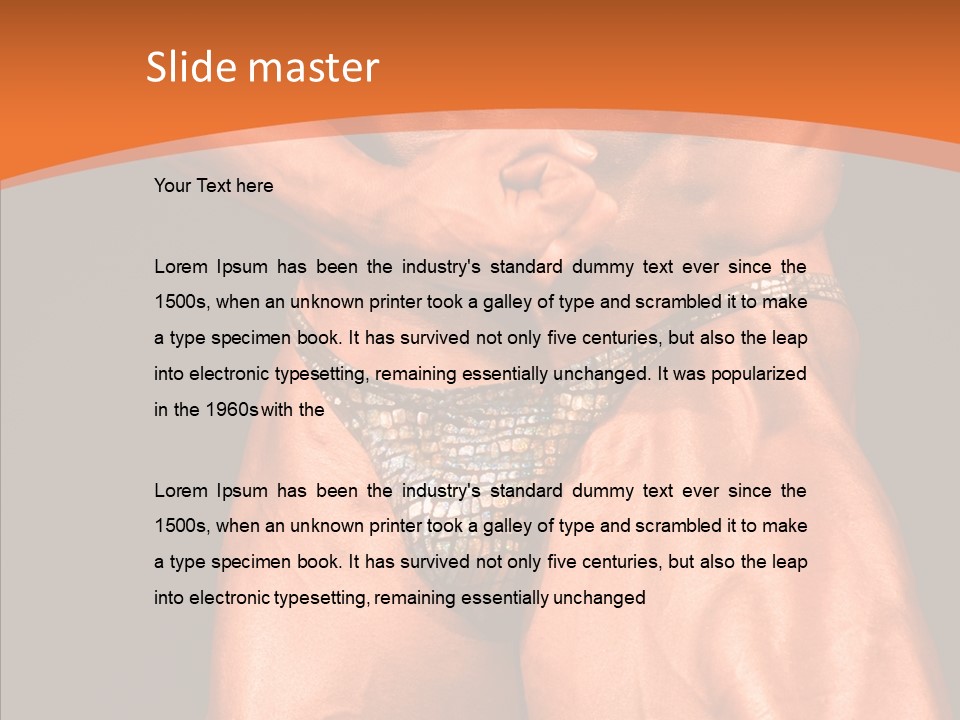 Weightlifting Male Young PowerPoint Template