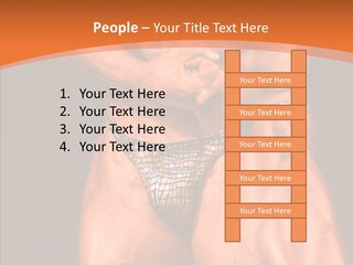 Weightlifting Male Young PowerPoint Template