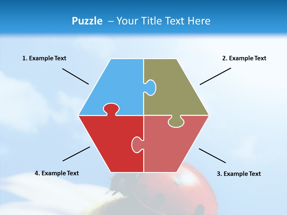 Head Red Bug PowerPoint Template