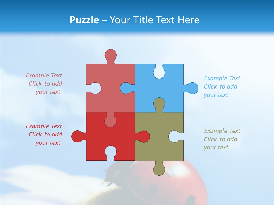 Head Red Bug PowerPoint Template