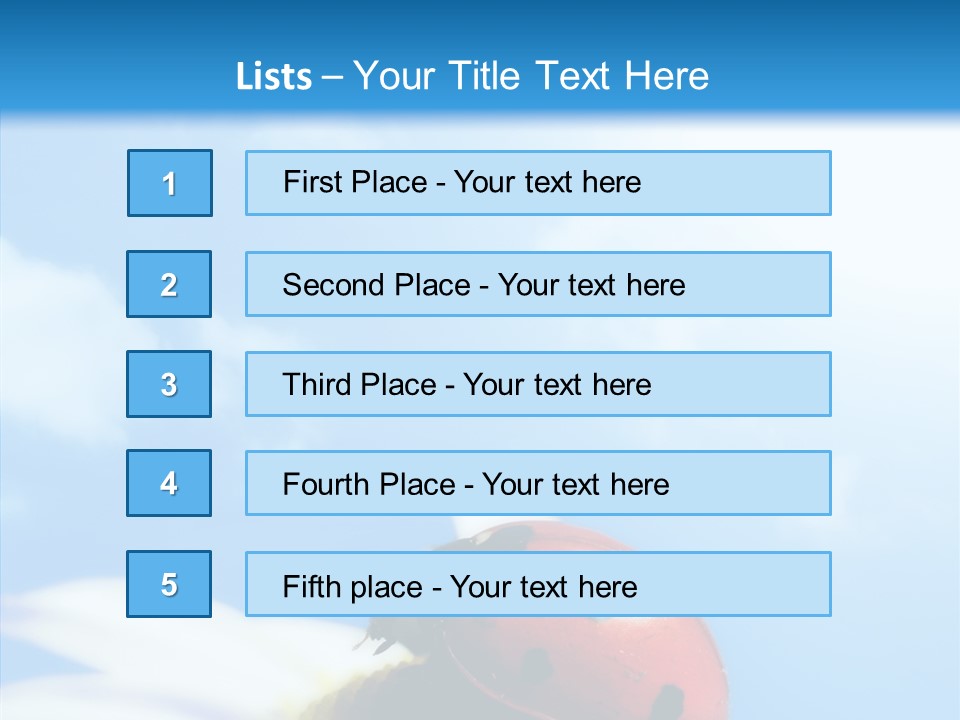 Head Red Bug PowerPoint Template