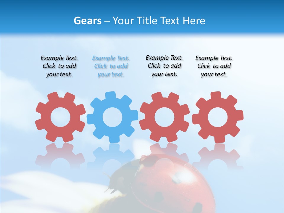 Head Red Bug PowerPoint Template
