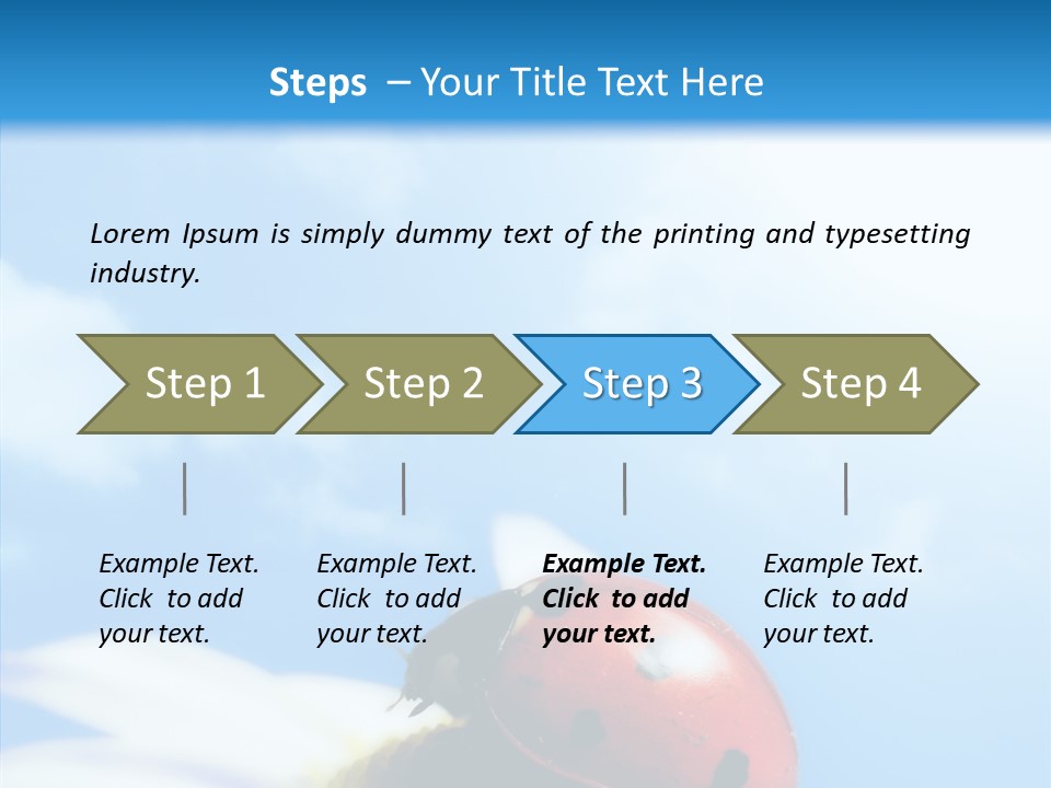 Head Red Bug PowerPoint Template