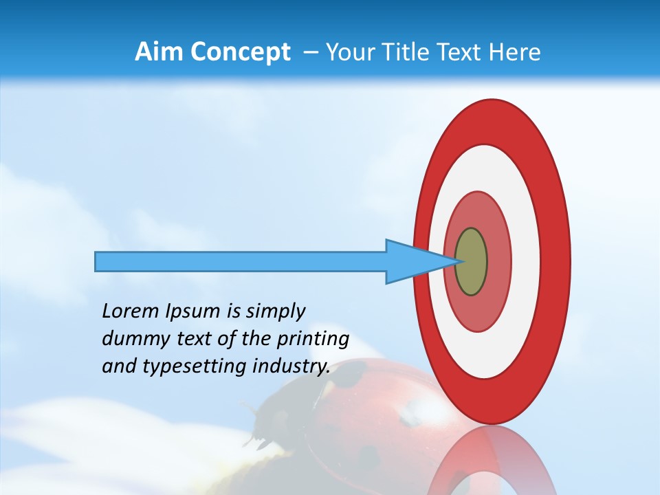 Head Red Bug PowerPoint Template