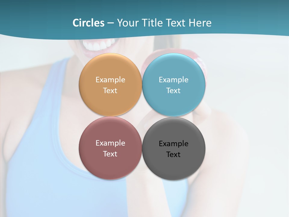 Thin People Female PowerPoint Template