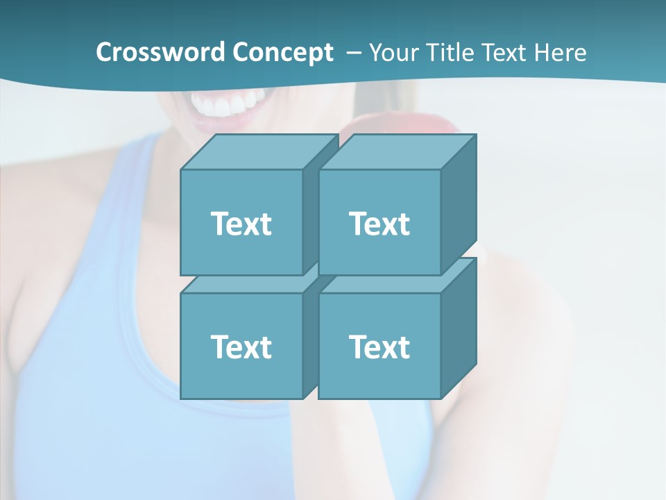 Thin People Female PowerPoint Template