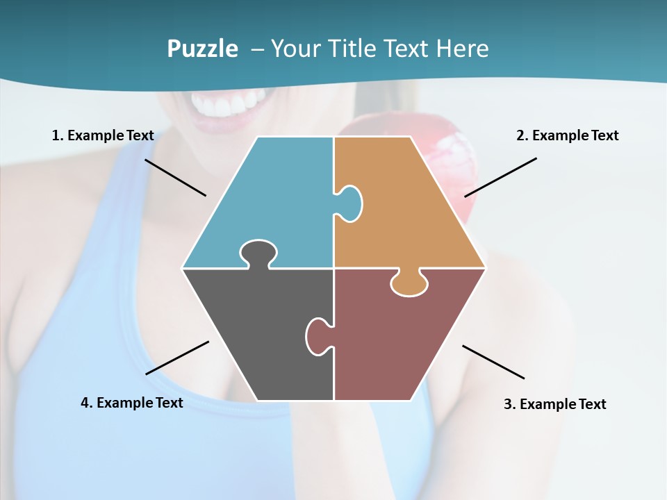 Thin People Female PowerPoint Template