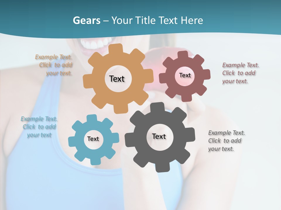 Thin People Female PowerPoint Template