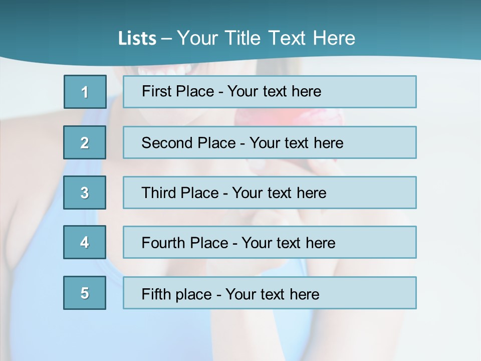 Thin People Female PowerPoint Template