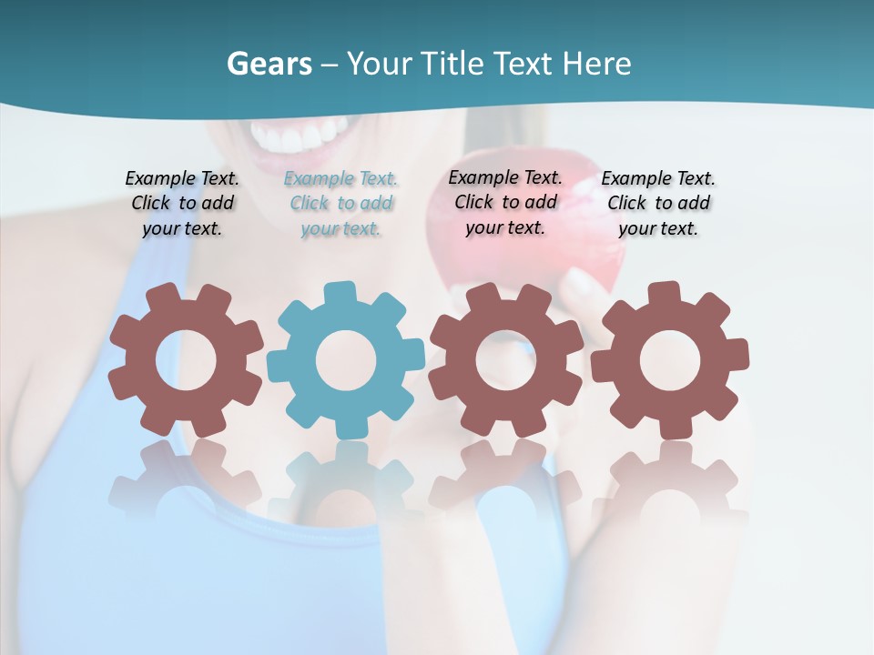 Thin People Female PowerPoint Template