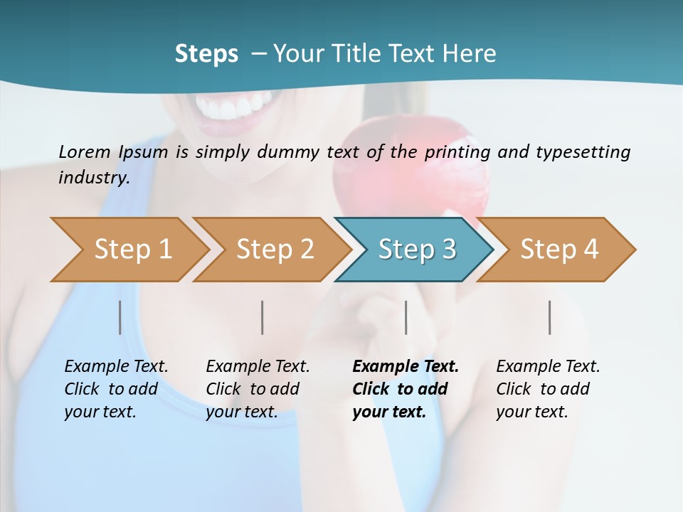 Thin People Female PowerPoint Template