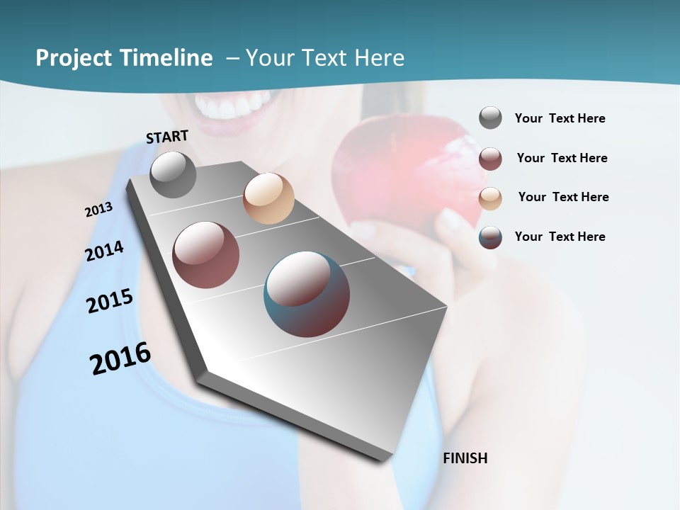 Thin People Female PowerPoint Template