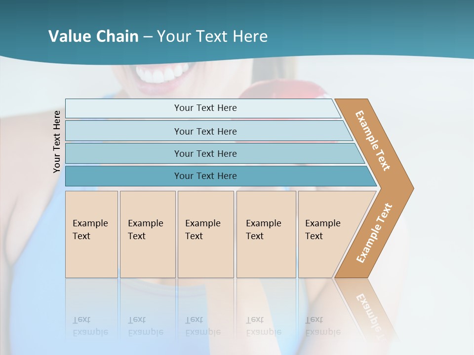 Thin People Female PowerPoint Template