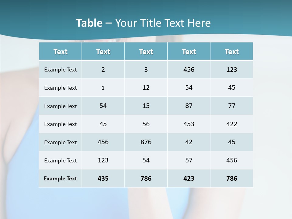 Thin People Female PowerPoint Template