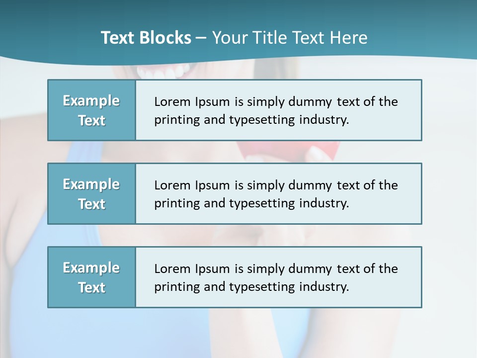 Thin People Female PowerPoint Template