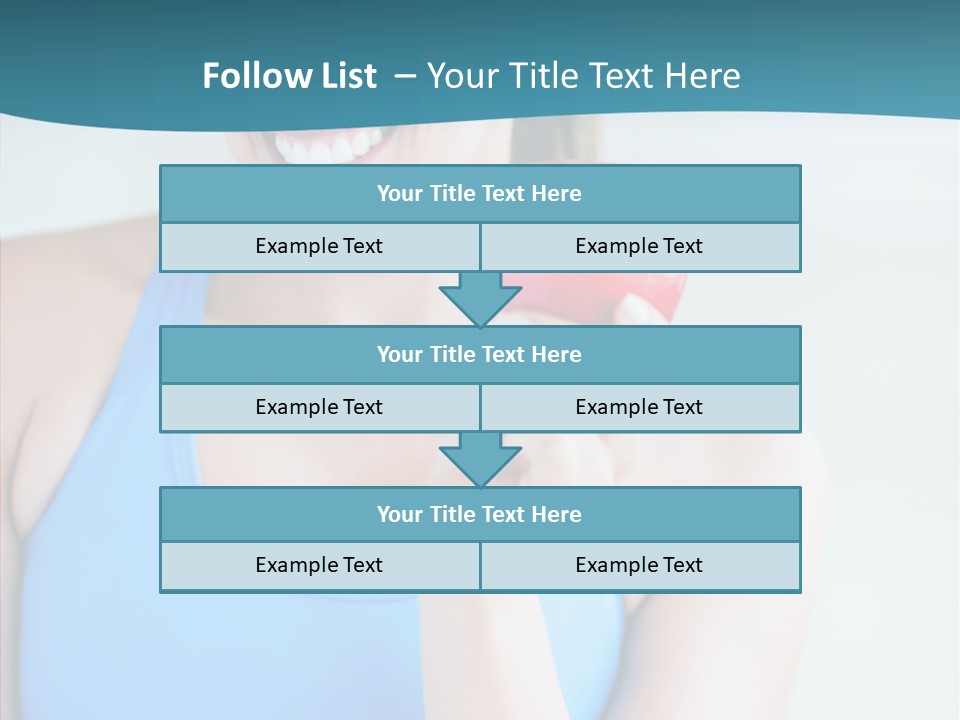 Thin People Female PowerPoint Template