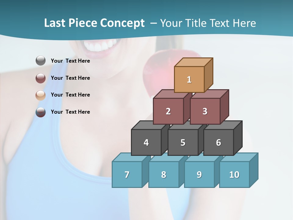 Thin People Female PowerPoint Template