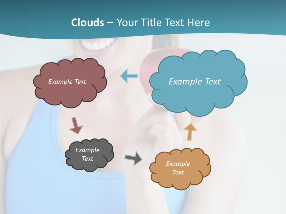 Thin People Female PowerPoint Template