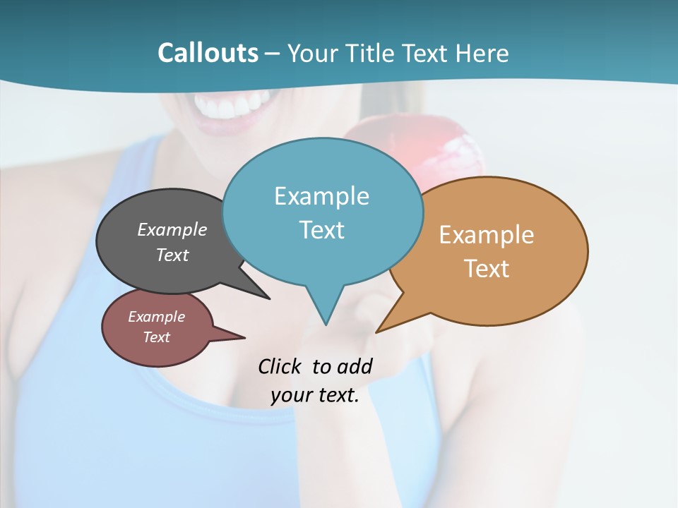 Thin People Female PowerPoint Template