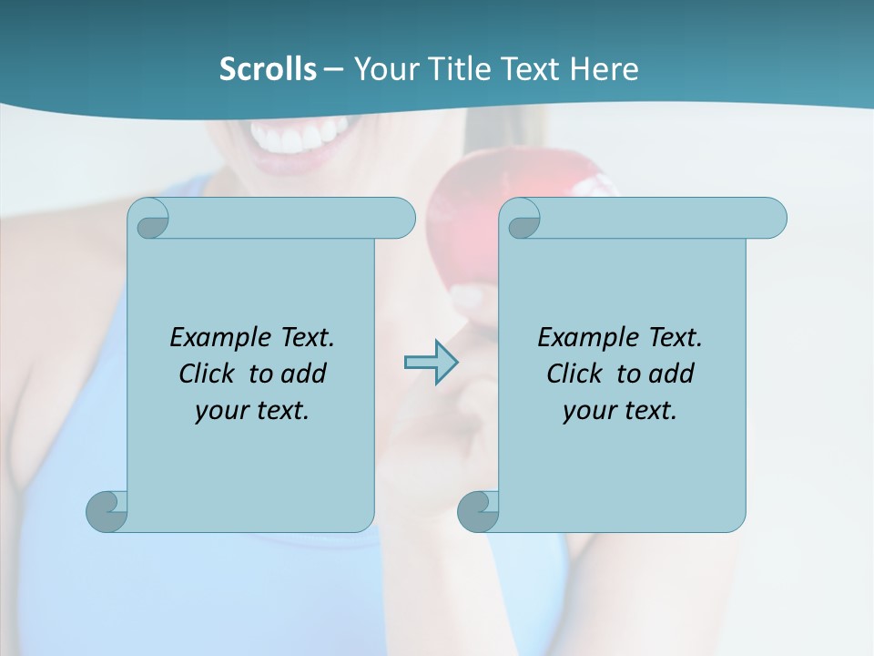 Thin People Female PowerPoint Template