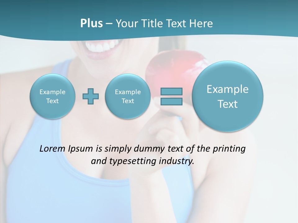 Thin People Female PowerPoint Template