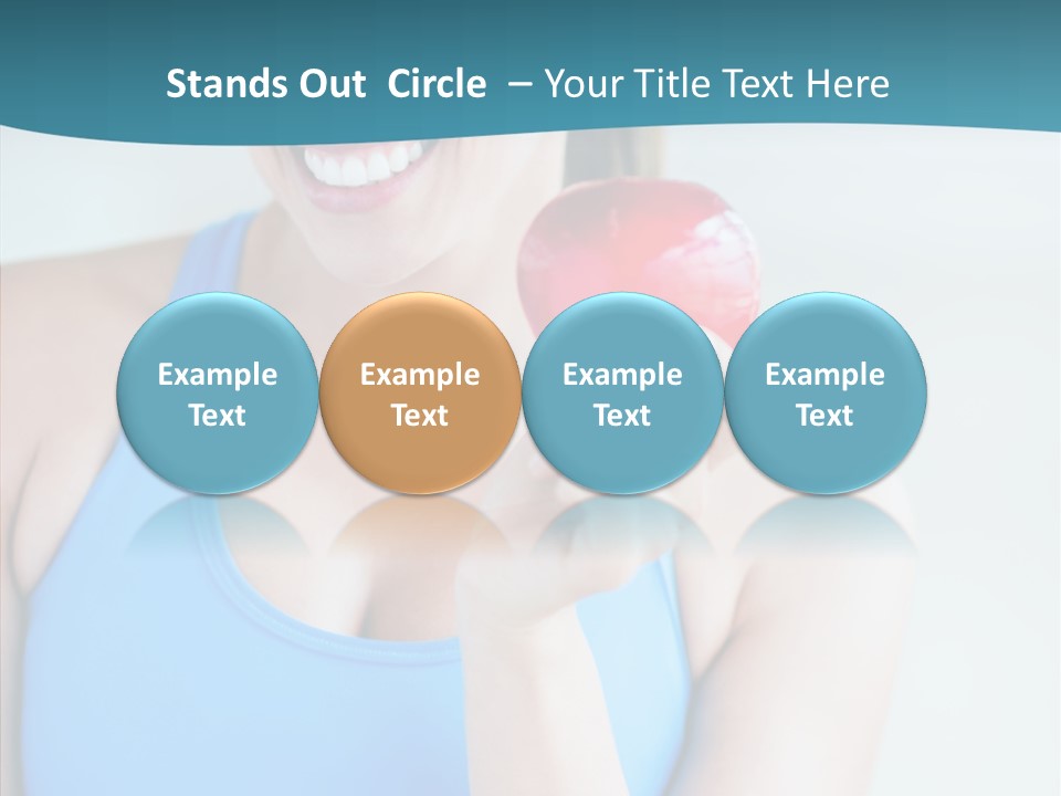 Thin People Female PowerPoint Template