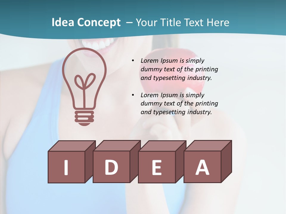 Thin People Female PowerPoint Template