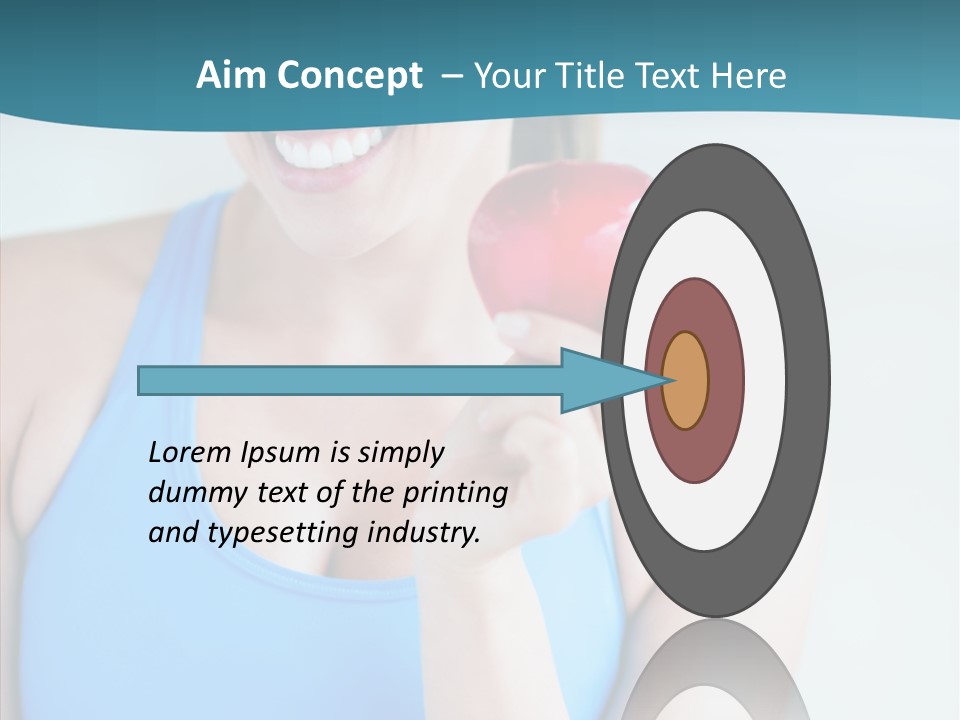 Thin People Female PowerPoint Template