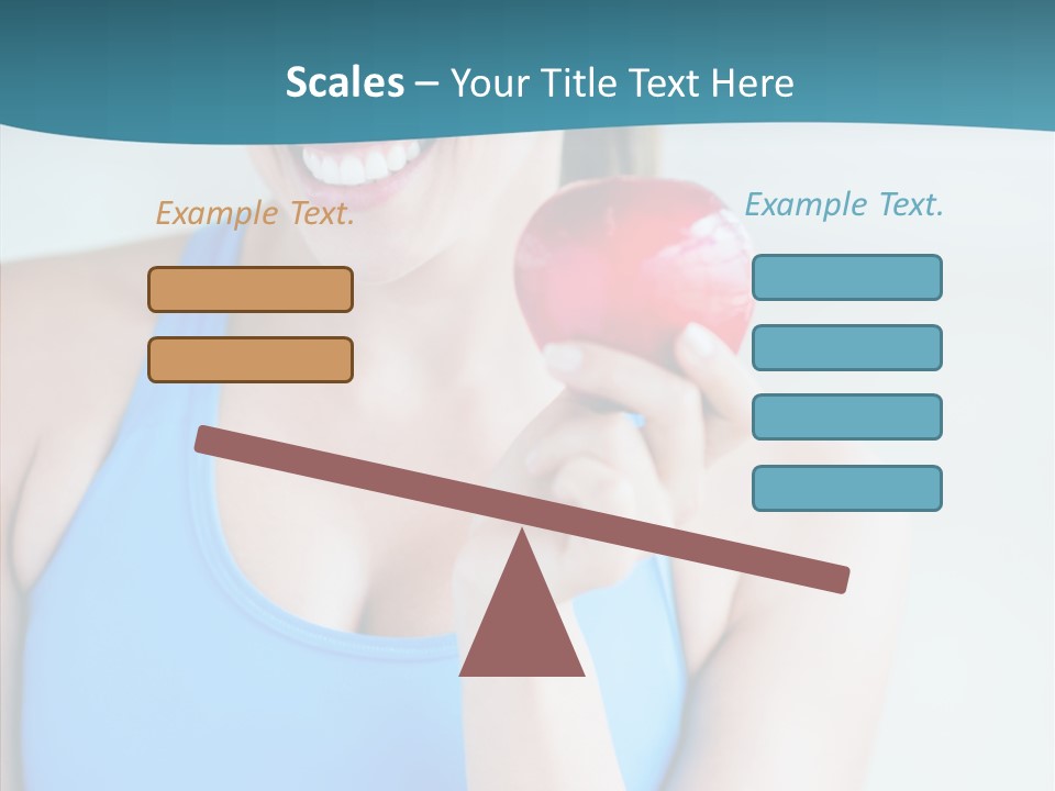 Thin People Female PowerPoint Template