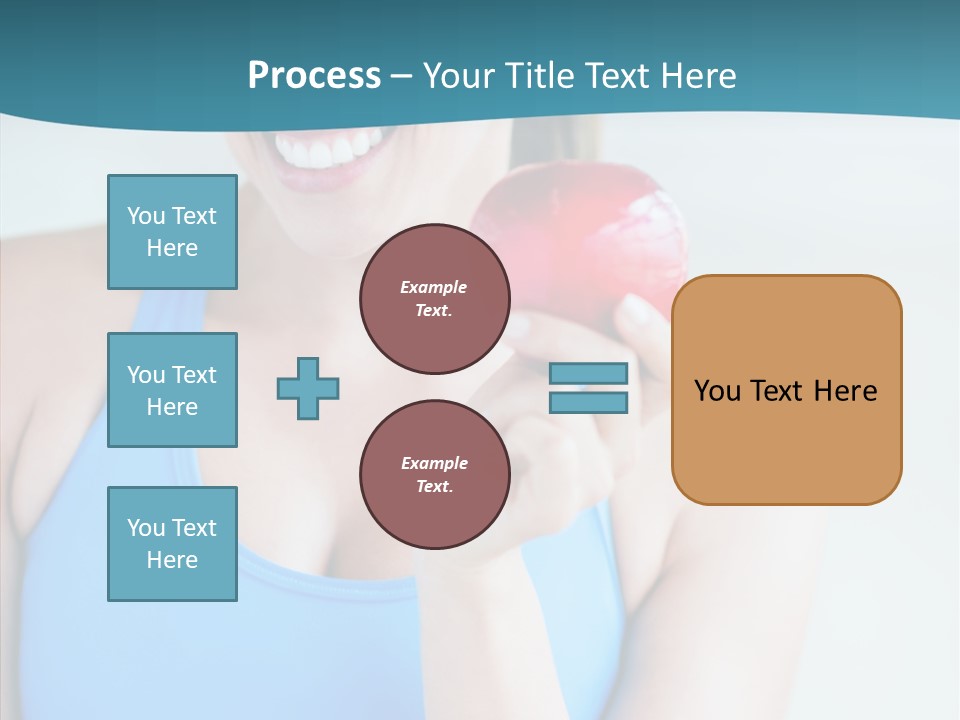 Thin People Female PowerPoint Template