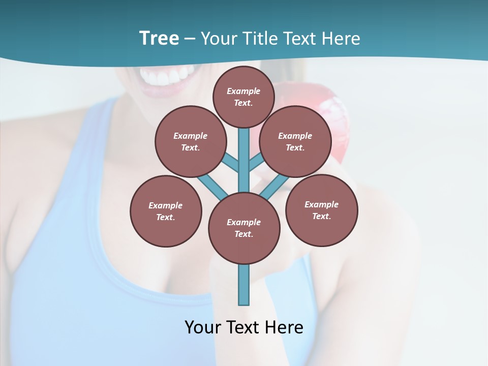 Thin People Female PowerPoint Template
