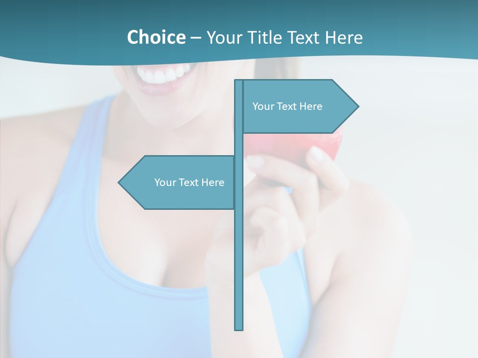 Thin People Female PowerPoint Template