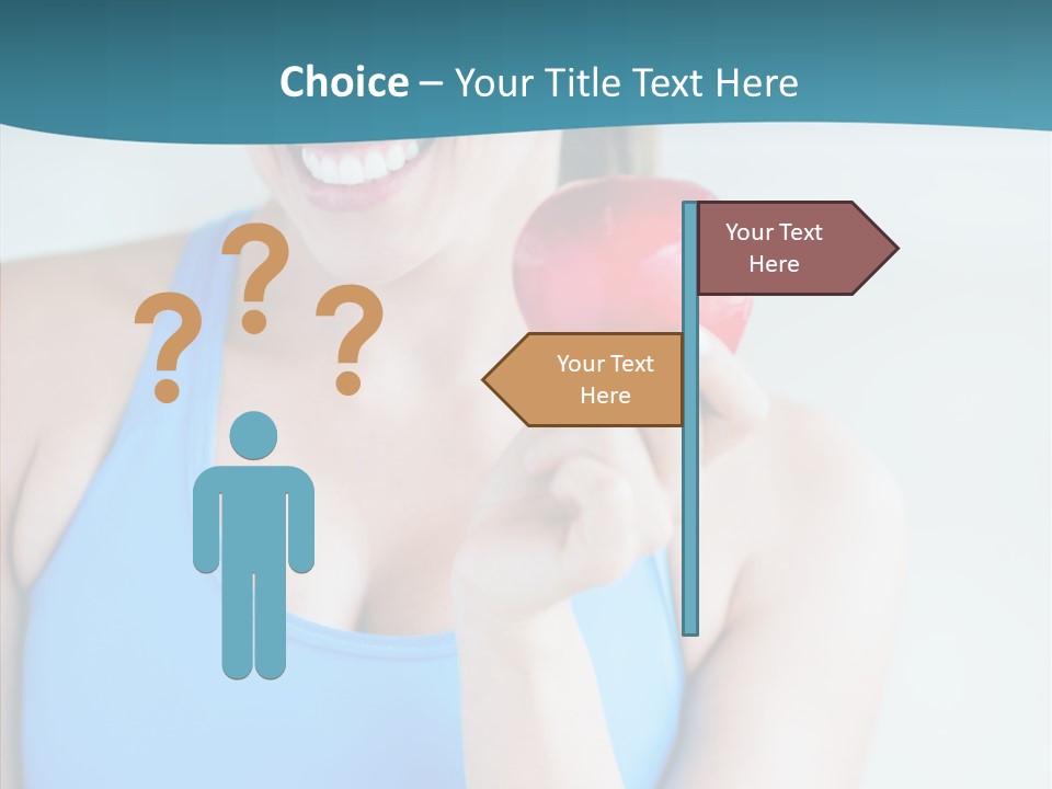 Thin People Female PowerPoint Template