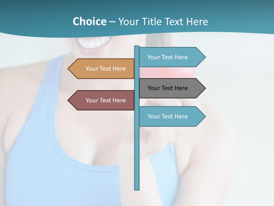 Thin People Female PowerPoint Template