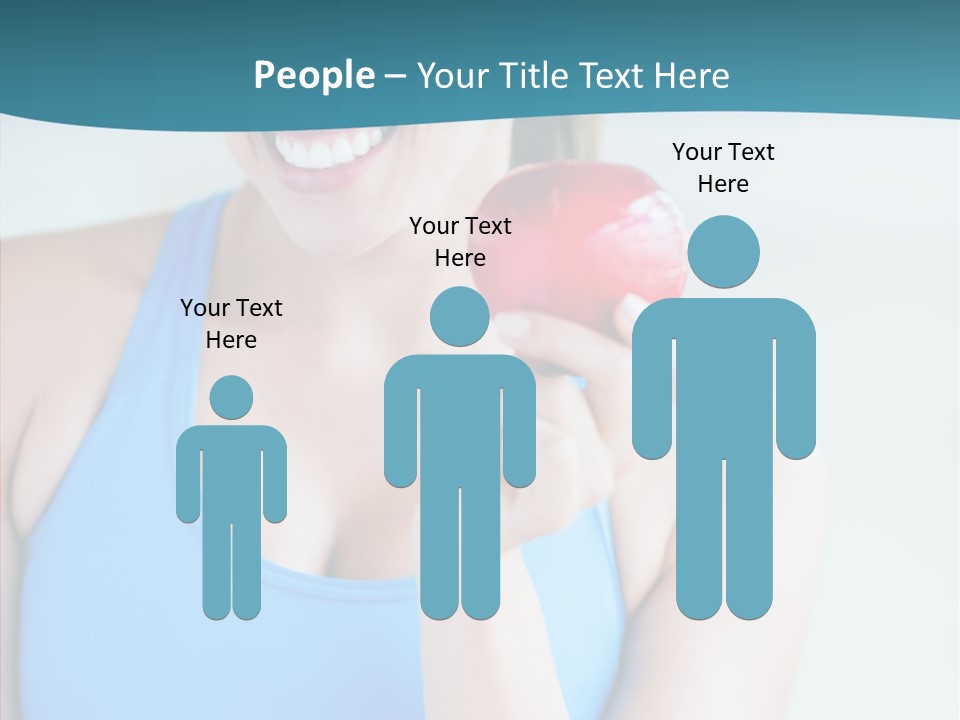 Thin People Female PowerPoint Template
