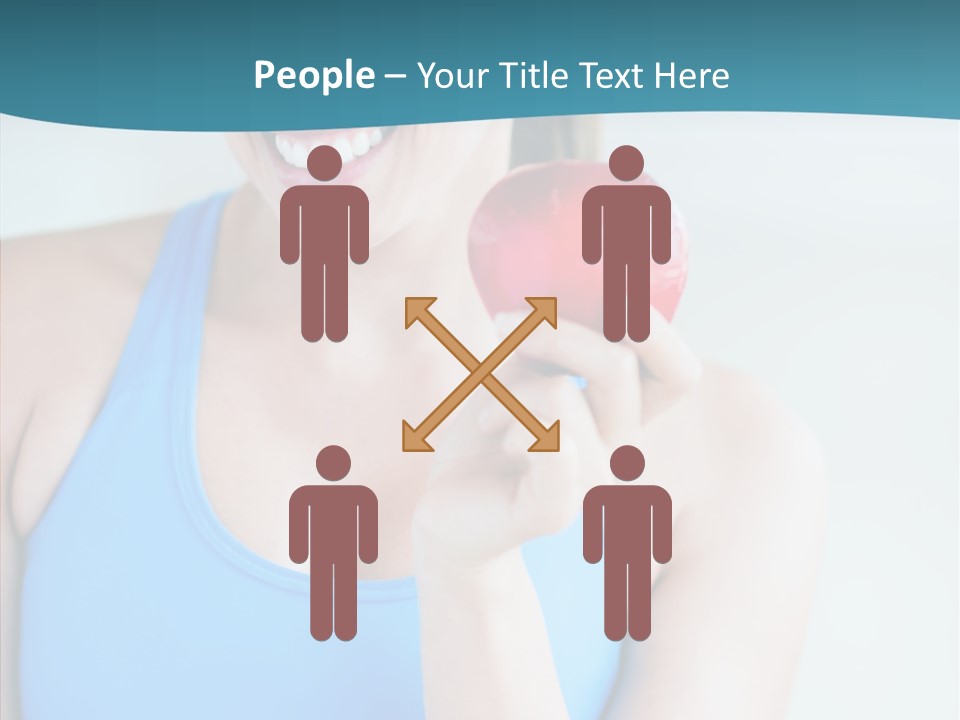 Thin People Female PowerPoint Template