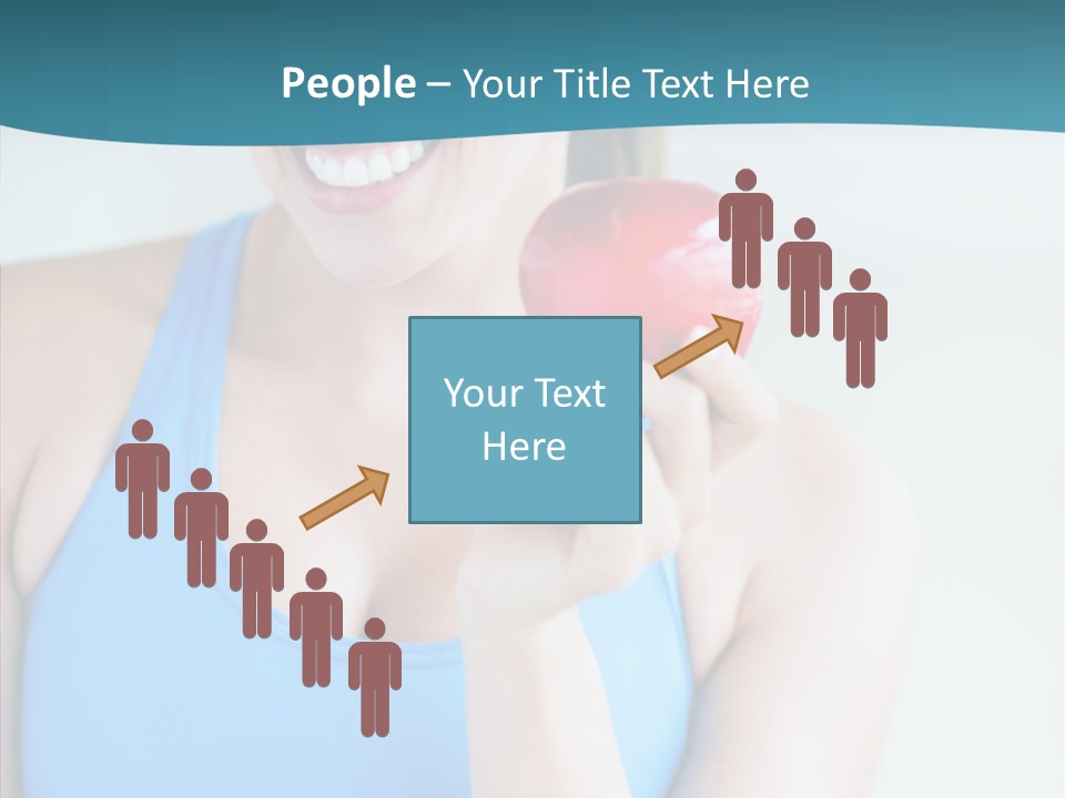 Thin People Female PowerPoint Template