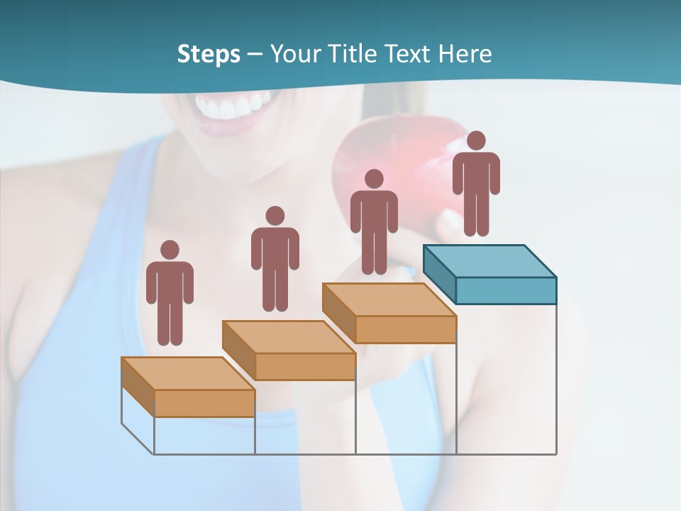 Thin People Female PowerPoint Template