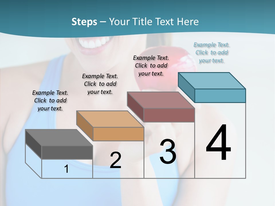 Thin People Female PowerPoint Template
