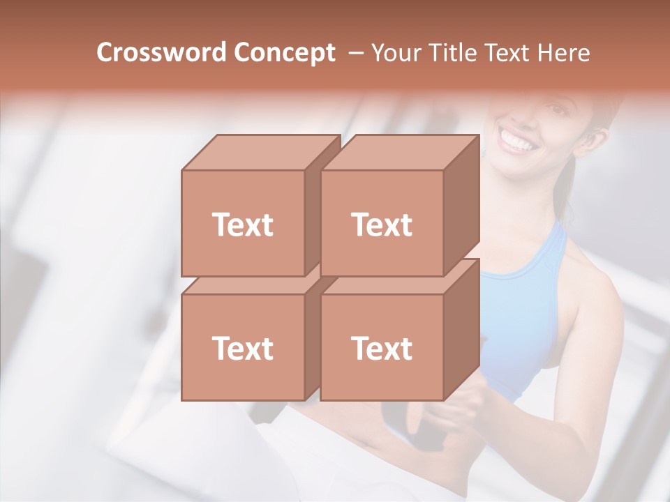 Beauty Exercise Fitness PowerPoint Template