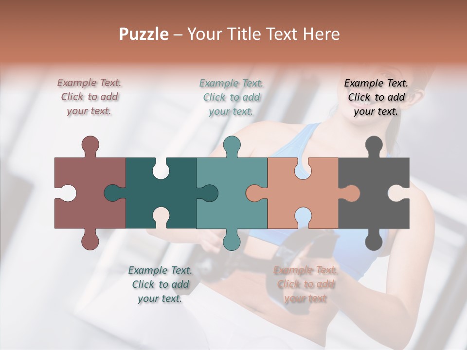 Beauty Exercise Fitness PowerPoint Template