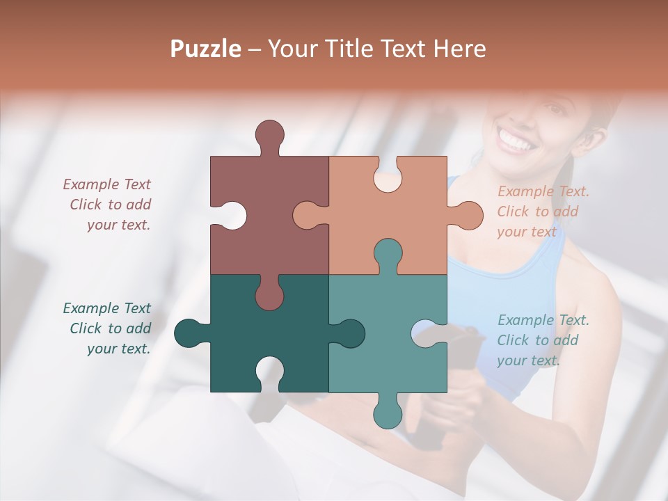 Beauty Exercise Fitness PowerPoint Template