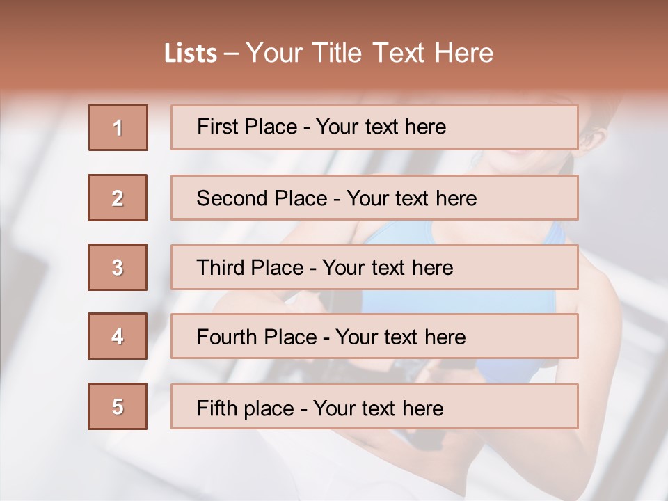 Beauty Exercise Fitness PowerPoint Template