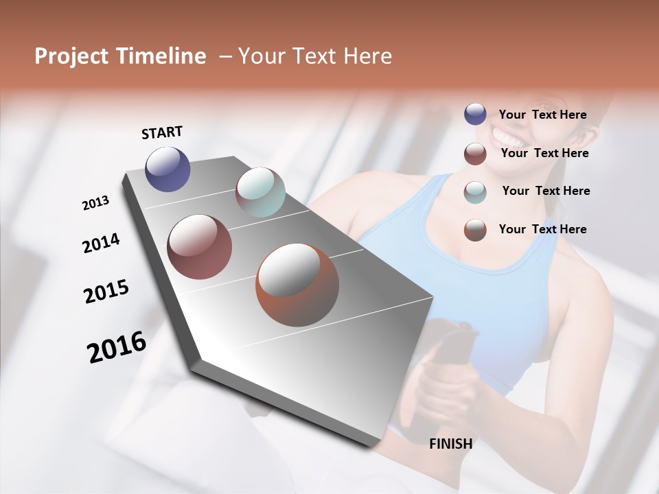 Beauty Exercise Fitness PowerPoint Template