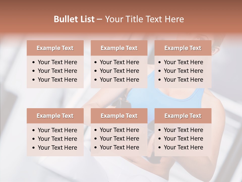 Beauty Exercise Fitness PowerPoint Template