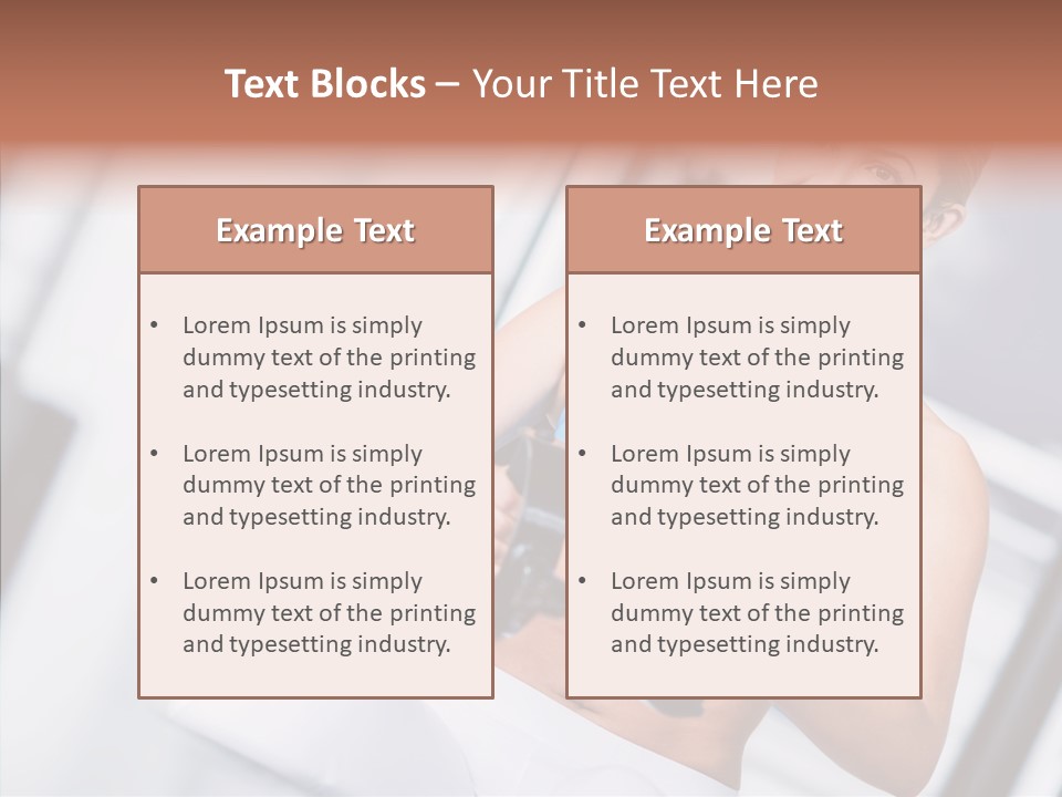 Beauty Exercise Fitness PowerPoint Template