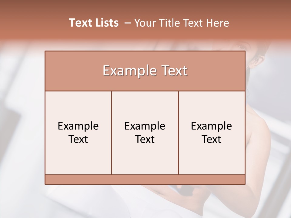 Beauty Exercise Fitness PowerPoint Template