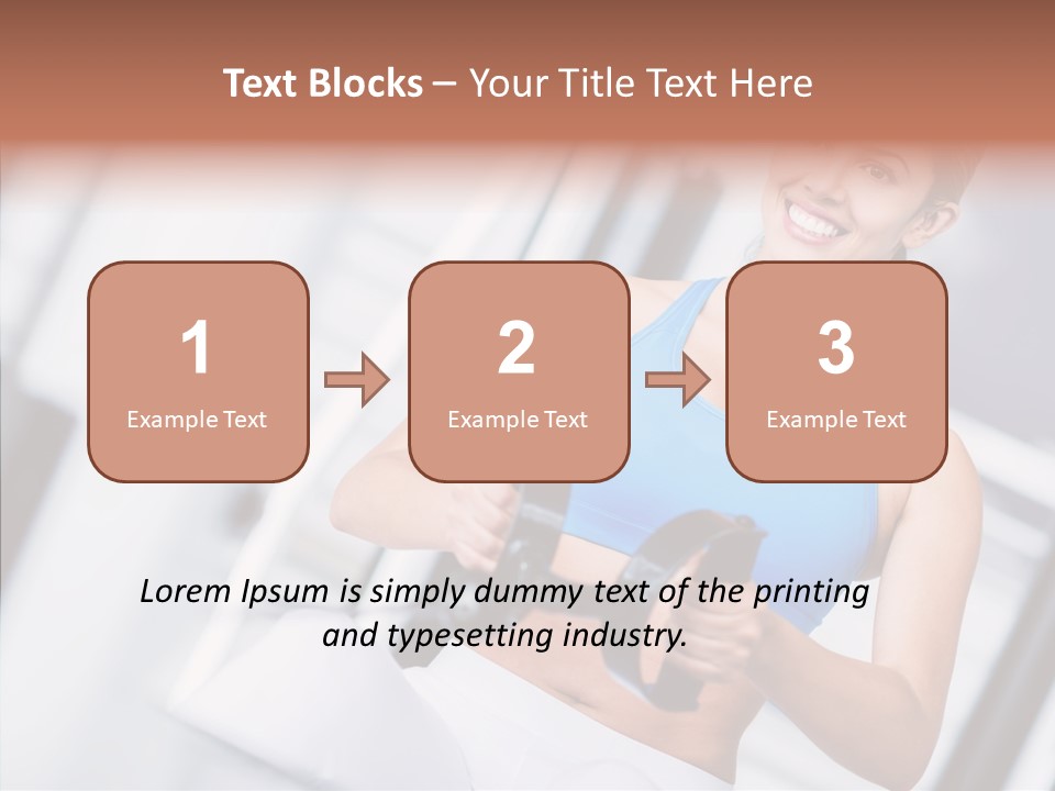 Beauty Exercise Fitness PowerPoint Template
