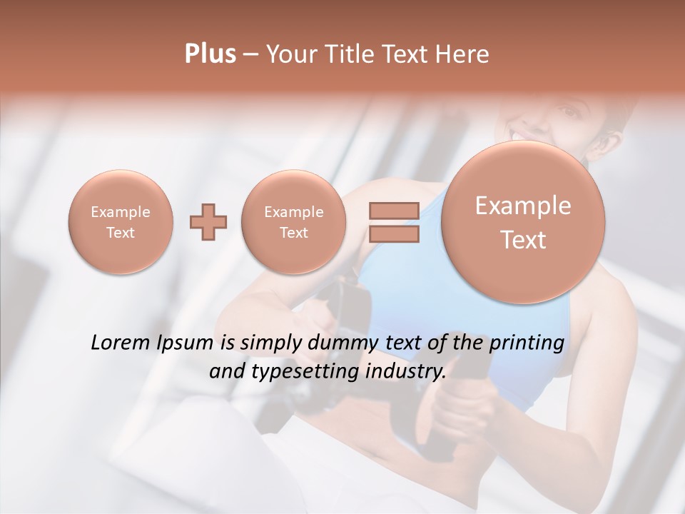 Beauty Exercise Fitness PowerPoint Template