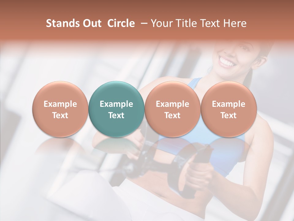 Beauty Exercise Fitness PowerPoint Template